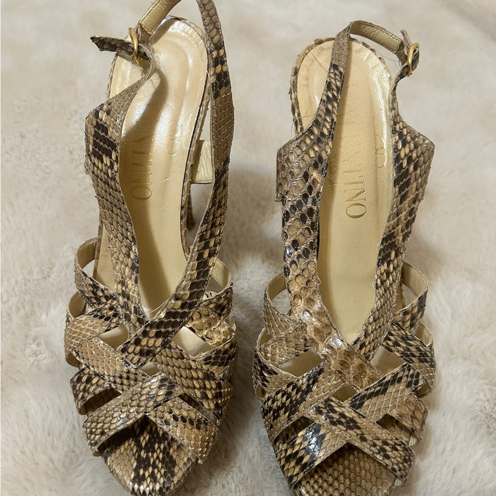 Valentino Python Leather Heels - image 2